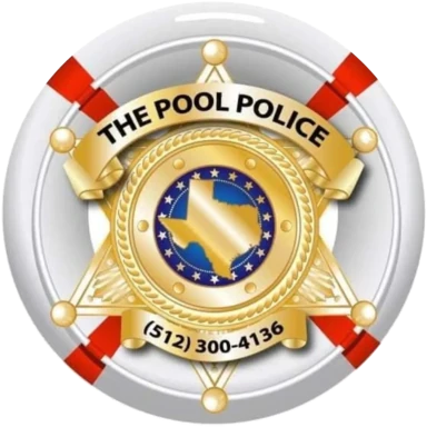The Pool Police badge logo